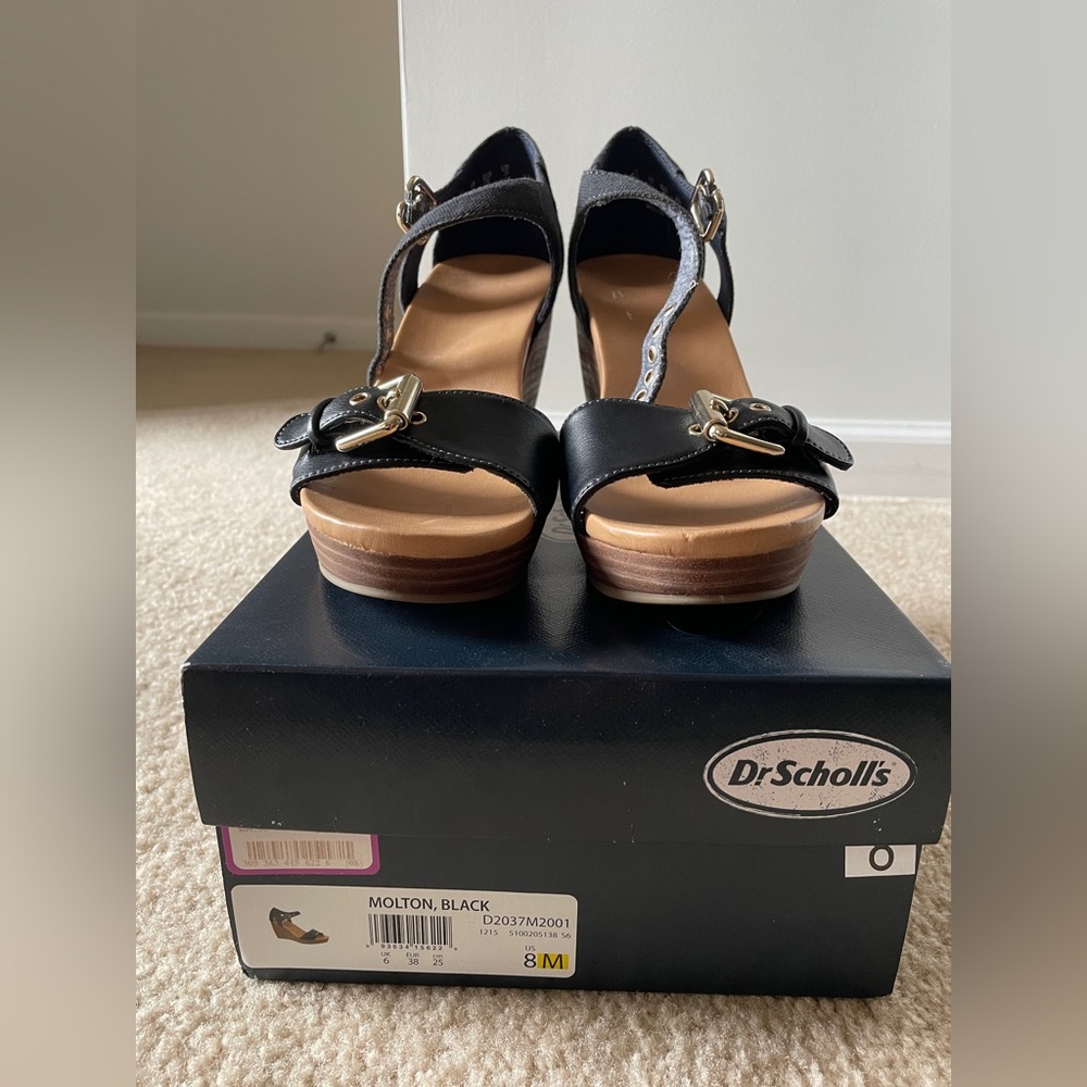 Molton Black Dr. Scholl’s Wedge